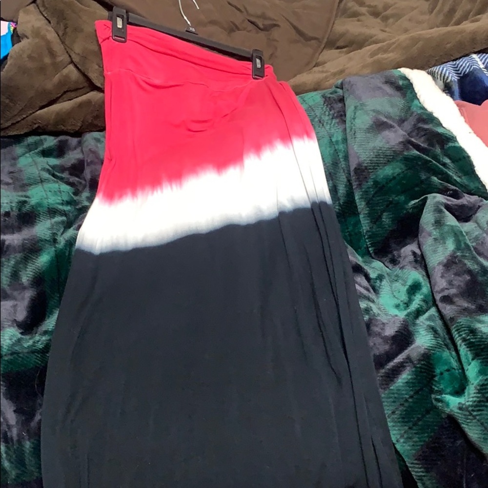 Multi color long skirt